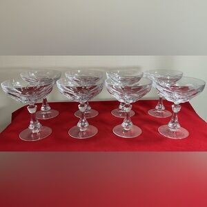 Nachtmann Burgund Fine Bavarian Crystal BLEIKRISTALL Diamantschliff Champagne Sh